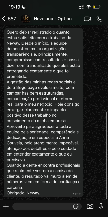Depoimento de cliente Neway USA